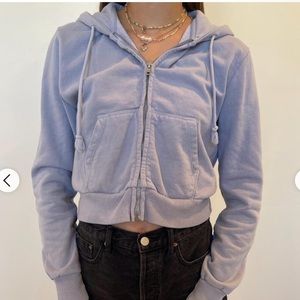 Small cropped blue brandy hoodie!